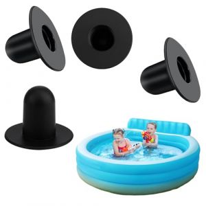 4 Pièces Bouchons de Piscine, Bouchon Piscine, Bouchon Vidange Piscine, Bouchon Spa, Bouchons Muraux pour Piscine, Trou de Crépine, Pompe de Filtre Bouchon de Vidange, Compatible Intex et Bestway​ (VinsonShop, neuf)