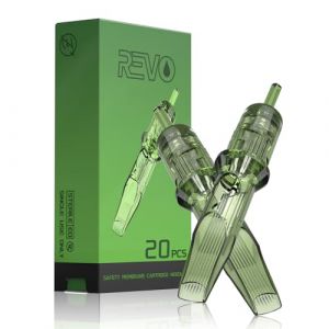 INKin REVO Aiguille Tatouage 9RM 20 Pièces, Cartouche Tatouage #10 Bugpin 0,30mm Round Magnum avec Professionnelle Membrane, Jetables Stérile Aiguilles Tatouage pour Machine a Tatouer (1009M1C) (INKintattoosupply, neuf)