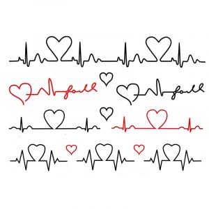 5 pcs Tatouage Ephemere Petit Électrocardiogramme Frais Et Durable Fille Coeur Étanche Tatouage Temporaire Art Mignon Simple Tatouage Temporaire (PEKNUX, neuf)