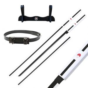 Hashiman - Katana Réplique Manga Sabre + Support Epée Bois + Ceinture - Catana Japonais Cosplay Décoration Jouet Enfant Adulte - Jeu Déguisement Deco Ninja (Sasuke Blanc) (Hashiman, neuf)