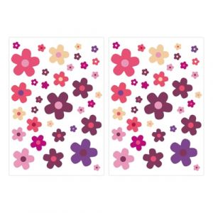OHREN 2 pièces Adhésifs Hippie,Imperméable,Multi-Taille,Auto-adhésif Coloré Fleur Graffiti,pour Voiture Personnalisé,Stickers Muraux,Moto,Vélo Décor,Parfait VW Bulli California (Multicolore) (whyqiqi, neuf)