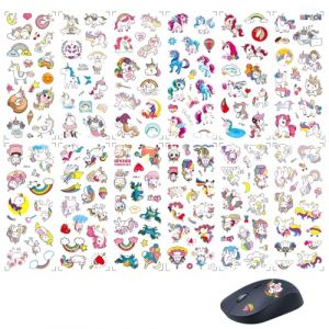 LQUYTA 12 PSC Autocollants Licorne Animal Motif Autocollant Enfant Autocollant Mignon Autocollant Adapt&eacute; pour Enfants Filles Collection Album Photo Album Cadeau (Color&eacute;) (CCtunCanton O&Uuml;, neuf)