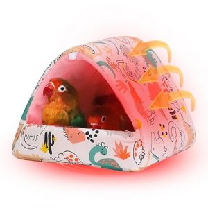 Hamac chaud pour oiseaux - Cachette pour oiseaux | Refuge pour oiseaux avec chauffage | Lit avec coussin pour perroquets durable | Coussin en peluche pour perroquets, inséparables, perruches, oiseaux (wenesly, neuf)