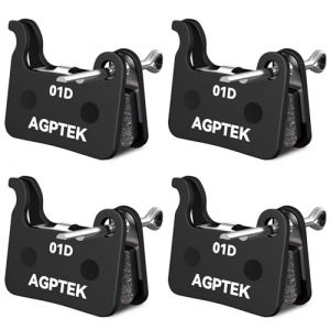 AGPTEK Lot de 4 Paires de Plaquettes de Frein Semi-m&eacute;talliques pour v&eacute;lo, VTT, v&eacute;lo de Route, compatibles avec Shimano Deore XT SLX Hone Alfine Saint (Dreameater, neuf)