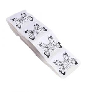 100 Pièces Forme D'ongle pour Extension de Gel UV, avec Longueur et Chiffres Marqués, Outil Adhésif de Manucure en Forme D'ongle Ovale Auto-adhésif pour Nail Art (#6) (Kireina-eu, neuf)