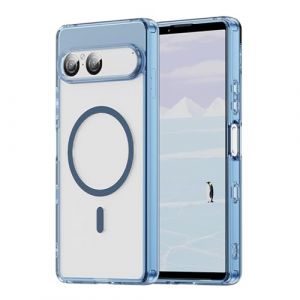 SEAHAI Coque pour Sony Xperia 10 VII avec MagSafe Magn&eacute;tique, Ultra Mince Transparente Dur PC Housse Souple Silicone TPU Bumper Antichoc Anti-Rayures &Eacute;tui Case, Bleu (Liner-EU, neuf)