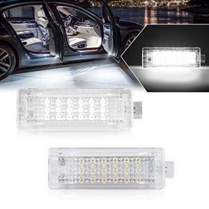 OZ-LAMPE 2&times; led de voiture int&eacute;rieur,Porte Bas Lampe &Eacute;clairage de coffre &agrave; LED Eclairage de Porte pour BMW E81 E87 E60 E61 E63 E64 E65 F01 F02 X5 E70 X6 E71 Z4 E85 E86 (gempro carparts, neuf)