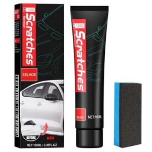 ZYEKIU Efface Rayure Voiture Crème de Réparation de Rayures de Voiture 100ML Polish Voiture Cire pour Rayure Dissolvant Rayures avec Une Eponge Anti Rayure Voiture Carrosserie Efface Rayure Efficace (RUIYIDZ, neuf)