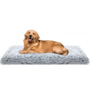 MDDK DY Tapis Chien Grande Taille, Panier Dehoussable Lavable, Rembourrage Moelleux, Base Antidérapante, Coussin XXL, Gris Ombré 120 x 80 x 10 cm (dianyu-11, neuf)