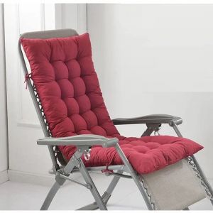 Coussin Bain de Soleil Lounge Rocking Chair Coussin Transat de Jardin Coussin Transat Fauteuil Relax Lounge épais Pad Coussin de Chaise Longue de Patio Doux Matelas ( Color : Q , Size : 48*122CM ) (AlienGi, neuf)