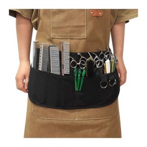 Sac Banane Pour Coiffeur Tablier de barbier demi-tablier imperméable à l'eau de Javel sac banane de coiffeur ceinture de salon hipster pochette de coupe de cheveux for hommes (xinyu的xiaodian, neuf)