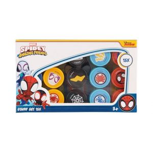Spidey et ses super amis Lot de 15 tampons Marvel pour enfants - Kit de bricolage à partir de 3 ans - Boîte de tampons pour anniversaire d'enfant, bricolage et petits cadeaux (Toytraders, neuf)