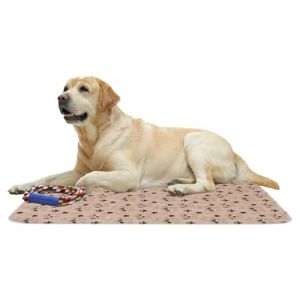 Tapis d'urine pour chien &ndash; R&eacute;utilisable, lavable | Tapis d'entra&icirc;nement absorbant anti-fuite pour animaux de compagnie | Entra&icirc;nement de la propret&eacute; int&eacute;rieure pour chiens et chats, voyage, parc &agrave; (Luckyhome, neuf)