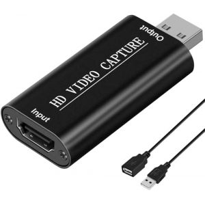 DIGITNOW Carte d'enregistrement vidéo HDMI vers USB 2.0, Pratique Compact Game Capture Card Grabber pour Les transmissions en Direct, Les salles de conférence, Les enregistrements vidéo (Digitgarden-EU, neuf)