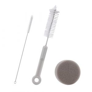 Kit de Nettoyage de Fontaine d'eau pour Animaux de Compagnie,3 Pièces Brosse et Éponge pour Fontaine d'eau pour Chat,Bol d'alimentation Automatique pour Fontaine d'eau pour Chat (AILOVA, neuf)