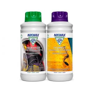 Nikwax Tech Wach Un TX. Direct Wash-in Liquide (Lot de 2) – Blanc/Blanc, 1 Litre (Wassersporteuropa GmbH, neuf)