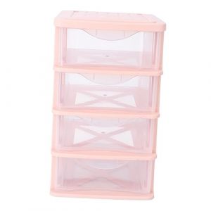 VALICLUD Boîte 1 Pièce Boîte De Rangement Étagère Mini-tiroirs Panier De Stockage Seau De Rangement Cosmétique Petits Tiroirs Commode De Rangement Tiroirs De Papeterie Rose Plastique Pp (MOUBACK, neuf)