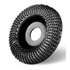 Rollbin Disque Bois Meuleuse 115mm Disque de sculpture sur bois, Disques de Meulage pour Façonner et Meuler.Disque Abrasif en Bois(115x 22 mm), Noir (Yuelaidian, neuf)