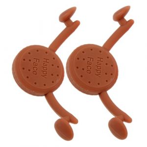Healifty Lot de 2 Appareils en Silicone Marron pour Tonifier les Muscles du Visage, Entra&icirc;neurs Personnels du Sourire, Correcteurs D'expression Faciale pour Entra&icirc;nement Quotidien (Madonna Tied, neuf)