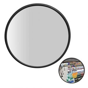 Miroir de sécurité – Miroir de circulation convexe, miroir de sécurité grand angle | Miroir de vue latérale d'entrepôt extérieur avec lumière, miroir incurvé de sécurité de mural pour les (queen'style, neuf)