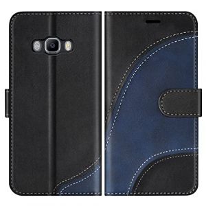 BoxTii Coque pour Samsung Galaxy J5 2016, Portefeuille Etui en Cuir PU, Magnétique Protection Housse Coque pour Galaxy J5 2016, Noir (BoxTii, neuf)