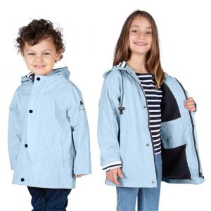 Breizh Ocean - Ciré imperméable ARTIC enfant - Intérieur polaire - Capuche rayée - Mixte, garçon ou fille - 1 an au 14 ans (BREIZH OCEAN, neuf)