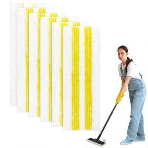 6 Pi&egrave;ces Serpillere Recharge pour K&auml;rcher EasyFix Bonnettes Nettoyeurs Vapeur Kit, Microfibre Lingette pour K&auml;rcher EasyFix SC 1, SC 2, SC 3, SC 4, SC 5 Accessoires, pour Tous Types de Sols (shenzhenshixufeishengyouxiangongsi, neuf)