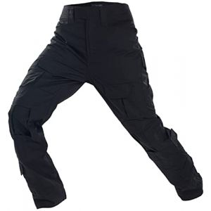 Uugood Pantalon Camouflage pour Homme, Pantalon Cargo Militaire Pantalon Tactique Pantalons de Combat pour Airsoft Chasse Paintball Randonn&eacute;e (Noir, M) (Uugood, neuf)