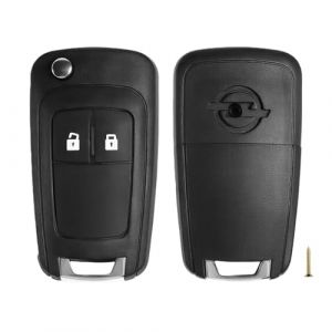 Coque de cl&eacute; &agrave; 2 Boutons,Boitier de Cle Voiture Remplacement pour Opel Astra J Insignia A Meriva B Zafira C Mokka (YanRongGuan, neuf)