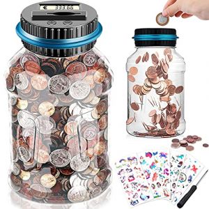 BEYAOBN Tirelire Electronique, Tirelire numérique avec écran LCD Automatique Comptant Money Box, Grande Tirelire 1,8L ave Tournevis comme Cadeau pour Enfants, pour Noël, Anniversaire Cadeaux (CIANICI FABIANA, neuf)