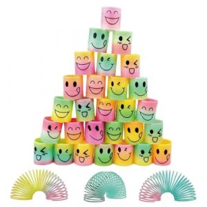30 Pi&egrave;ces Ressort Jouet Enfant, Cadeau Invite Anniversaire Enfant, Mini Jouets Ressort Magique, Jouets En Plastique &Agrave; Boucle De Ressort, Rainbow Spiral Bobine, Ressort De Jouet Pour Enfants (ROBFLOR MARKET CARS, neuf)