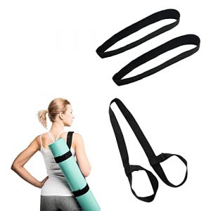 Bavooty Sangle Tapis Yoga,Sangle de Transport,Sangle de Tapis de Yoga,Sangle Yoga Coton, Yoga Mat Carry Strap,Yoga Mat Holder Strap,Réglable Courroie Transport Yoga,Transport Sling Tapis (Opptt, neuf)