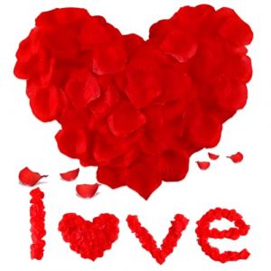 ZORVYN P&eacute;tale De Rose Artificielle, 2000 Pi&egrave;ces, Roses Artificielles, D&eacute;coration De Table Pour Mariage, Saint Valentin, Chambres Romantiques Et Belles, Merveilleuses D&eacute;corations d'Anniversaire (Rouge) (SESINEND, neuf)