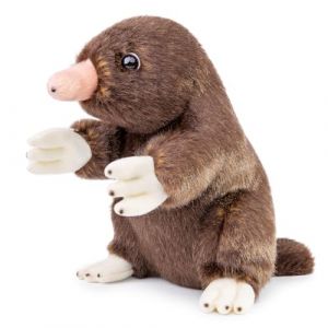 Tiny Heart Jouet en Peluche Taupe - Adorable Rat en Peluche de 8 Pouces Le Cadeau d'anniversaire Mignon Parfait pour Les Enfants - Modèle de Jouet d'animal réaliste, Super Doux et câlin (Tiny Heart EU Shop, neuf)