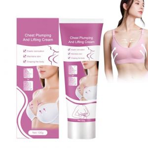Breast Enhancement Cream, 100g Crème Raffermissante Et Lifting Pour Les Seins Crème De Massage Du Sein Crème Pour Améliorer Les Seins, Crème Pour Grossir Les Seins Améliore L'effet (CST-EU, neuf)