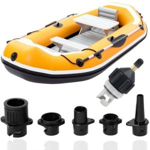 DIFLAX 6 Pi&egrave;ces Adaptateur de Pompe pour Planche &agrave; Pagaie, Adaptateur Gonfleur Paddle, Adaptateur de Kayak, Adaptateur de Pompe Sup avec 5 Buses de Valve d'air Embout pour Planche &agrave; Pagaie (SVF TUNDER PRICE, neuf)