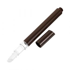 Gatuida Stylo &agrave; Gloss L&egrave;vres 2 Ml Marron Caf&eacute; avec Fen&ecirc;tre, Flacon Vide Rechargeable pour Vernis &agrave; Ongles, Stylo Huile Cuticules Compact, Usage Beaut&eacute; et Voyage, Embout Pinceau Int&eacute;gr&eacute; (Queenie ruy, neuf)