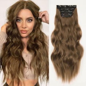 YDDM Extension Cheveux Naturel Clip Invisible Extension a Clip Cheveux Naturel Bouclé Extensions de Cheveux Extension Rajout Cheveux Clip Naturel Clip (YDDM Hair, neuf)