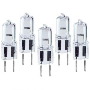 BULBEAWICK GY6.35 Culot bi-broches 24 volts Ampoule Claire T4 Dimmable G6.35 Ampoules Halog&egrave;nes 24V-150W 5PCS (gbcdddssz, neuf)