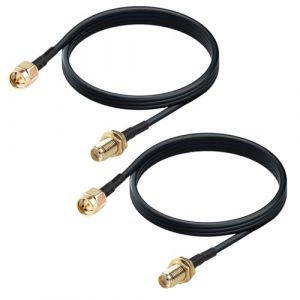 Witfoam C&acirc;ble SMA 3m Rallonge Antenne 5G 4G LTE GSM GPS Adaptateur SMA Male &agrave; Femelle C&acirc;ble Coaxial RG174 pour Routeur Mobile, Modem 4G, Camera, Radioamateur, R&eacute;cepteur ADS-B RTL-SDR - Lot de 2 (FangWenFaHuo, neuf)