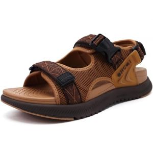 ONCAI Hommes Sandales de Marche Randonn&eacute;e avec Semelle de Sandales de Plage en Maille Diapositives Sportives de R&eacute;cup&eacute;ration avec Sangle Ajustable Taille kaki 43.5 EU (ONCAI HZTH, neuf)