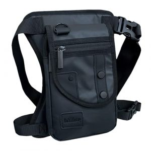 JSTHHTT Sac de Jambe, Sacoche de Jambe Moto, Sac Banane Moto &Eacute;tanche Pochette, Moto Drop Leg Bag, pour Femme Homme, Cyclisme, Escalade, Randonn&eacute;e (JSTHHTT, neuf)