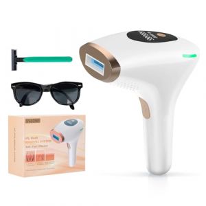 NALONE IPL Épilateur Lumière Pulsée, Laser Lumière pulsée 999,999 Flashes,1200NM Longueur d'onde, 2 Modes, Indolore pour Le Corps Entier Épilateur Laser pour Hommes, Femmes, Corps, Aisselles (CHUSHENGEU, neuf)
