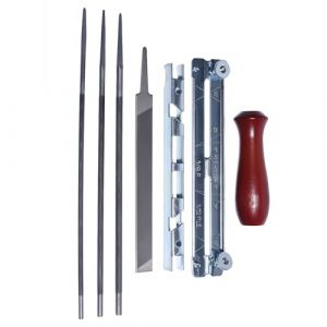 Mtanlo Kit d&rsquo;affutage de Cha&icirc;ne Tron&ccedil;onneuse Professionnel, Taille 5/32", 3/16", 7/32", Lime pour Cha&icirc;ne de Tron&ccedil;onneuse, pour Husqvarna Stihl Poulan Pro Echo Homelite Jonsered Craftsman (Mtanlo Store, neuf)