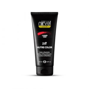 Nirvel NUTRE COLOR FLUOR Carmine 200mL Masque de cheveux professionnel (Giser - Beauty Professionals, neuf)