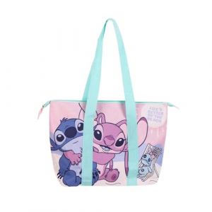Disney Stitch et Angel Sac de Plage, Sac de Voyage de Courses, Cadeau pour Femmes et Adolescentes (La Esencia, neuf)