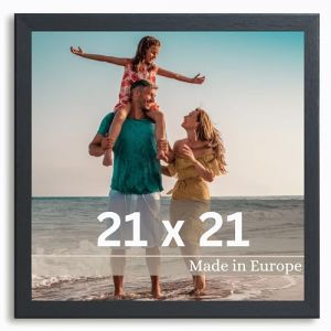 Victor Cadre Photo Klee 21x21 cm en Noir - Simple et Moderne en Bois - Châssis pour l'image 21x21 (Victor_Store, neuf)