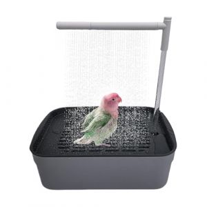 Baignoire du Perroquet, Bain d'oiseaux, Baignoire &Agrave; Oiseaux &Agrave; Cage Automatique, Baignoire De Douche Perroquet avec Robinet Circulant, Fontaine Douche &Agrave; Oiseaux pour Animaux De Compagnie Rechargeable (xuanhuina, neuf)