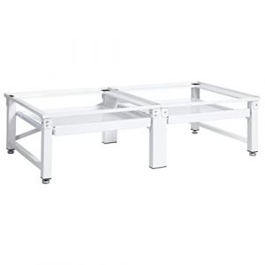 FIRBNUS Support pour machine à laver et sèche-linge avec étagères coulissantes pour machine à laver, socle, tiroir, support avec tiroir, étagère pour machine à laver (FIRBNUS, neuf)