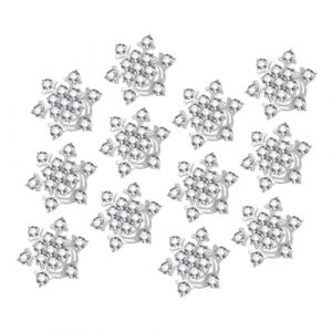 FRCOLOR 15 Pi&egrave;ces Clip spirale strass briller &eacute;talon &eacute;pingle bijou pince &agrave; cheveux spirales accessoires de cheveux tourbillon accessoires de cheveux de flocon de neige alliage blanche (Laners, neuf)